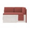 Кухонный диван Бартон 130х67х75 Savana Plus Coral, раскладной, с ящиком