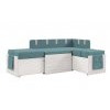 Кухонный диван Бартон 140х67х75 Savana Plus Mint, раскладной, с ящиком