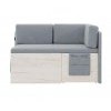 Кухонный диван Бартон 150х67х75 Savana Plus Ash, раскладной, с ящиком