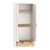 Шкаф для одежды Оттавия НМ 011.80, Белый Фасадный/Дуб Крафт Золотой