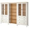 Шкаф-стеллаж Хемнэс Hemnes белый/бук Икеа