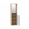 Шкаф Арден 200.08 с зеркалом для прихожей, Сантьяго софт/Дуб Делано