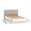 Кровать Морти НМ 041.20 Х, Белый/Дуб бунратти/Серый
