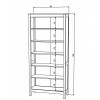 Стеллаж Hemnes Хемнэс массив дерева, белый Икеа