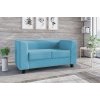 Офисный двухместный диван Стовер, искусственная кожа Galaxy Light Blue