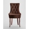 Стул Сантьяго мягкий, прострочка спинки, ножки бук, Ultra Chocolate