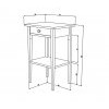 Прикроватная тумба Хемнэс Hemnes Икеа белая