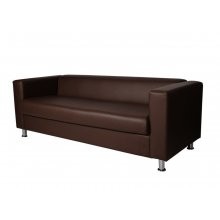Офисный диван Милан 200 Sofa, искусственная кожа  Galaxy Dk. Brown