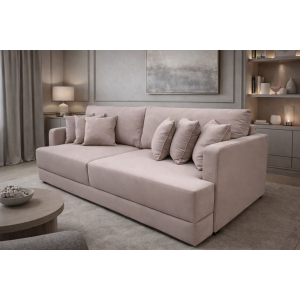 Диван еврокнижка Сиена с 5 декоративными подушками, Velutto 37