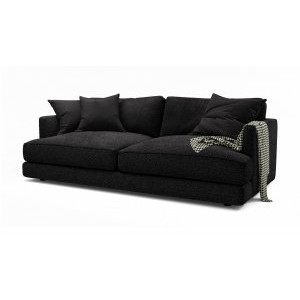 Диван еврокнижка Ибица, 5 подушек, Bravo Black