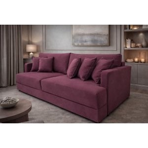 Диван еврокнижка Сиена с 5 декоративными подушками, Velutto 15