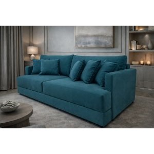 Диван еврокнижка Сиена с 5 декоративными подушками, Velutto 20