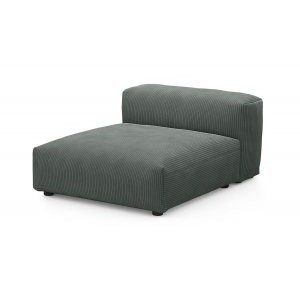 Пуф со спинкой Фиджи 105x137 см, раскладной, велюр Cilium Grafit