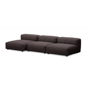 Модульный угловой диван с оттоманкой Фиджи малый, велюр Velutto 19