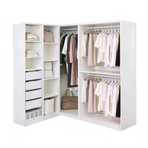 Угловая гардеробная Пакс PAX IKEA 160x188x201 см