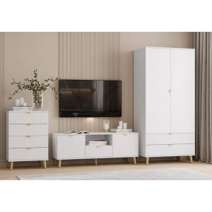 Гостиная Дакота Комплектация 1, Белый