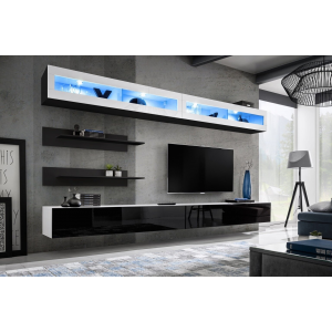 Стенка навесная в гостиную-2 МДФ Арт.3298