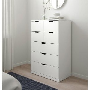 Комод NORDLI 15 IKEA (МДФ) Белый