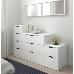 Комод NORDLI 42 IKEA (МДФ) Белый