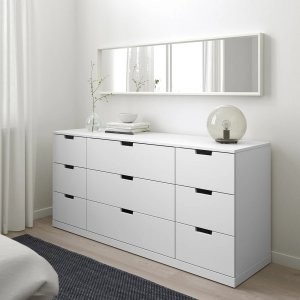 Комод NORDLI IKEA 47х76х160 см (МДФ) Белый