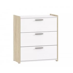 Комод Симпл НМ 013.19, дуб сонома/белый