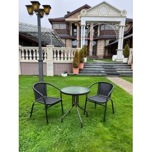 Комплект для отдыха Terazza 2+1, темно-коричневый