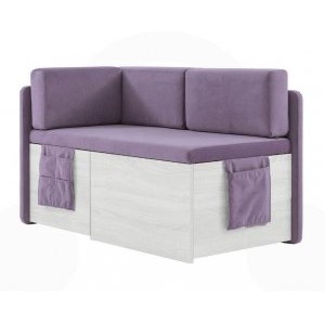 Кухонный диван Бартон 140х67х75 Velutto 11, раскладной, с ящиком