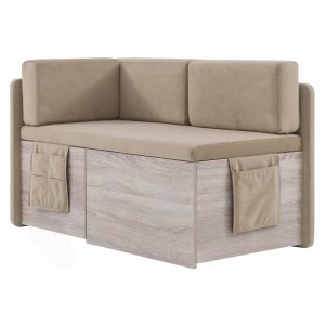 Кухонный диван Бартон 140х67х75 Velutto 02, раскладной, с ящиком