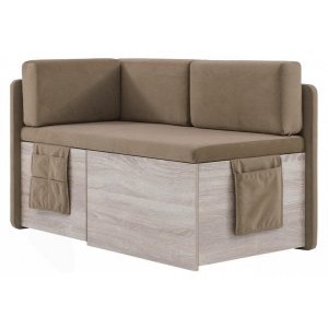 Кухонный диван Бартон 140х67х75 Velutto 03, раскладной, с ящиком