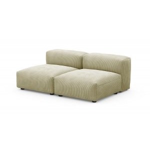 Сдвоенная модульная секция малая Фиджи, велюр Cilium Cream