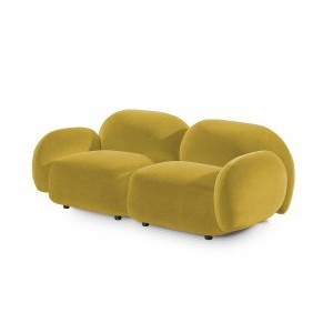 Диван Мальдивы двухсекционный, Фиеста-мебель, велюр Delta 26