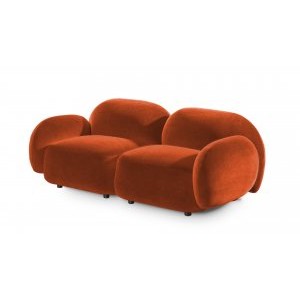 Диван Мальдивы двухсекционный, Фиеста-мебель, велюр Delta 30