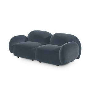 Диван Мальдивы двухсекционный, Фиеста-мебель, велюр Delta 43