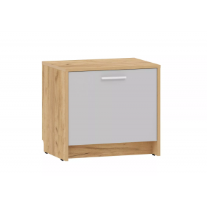 Тумба для обуви Нортон НМ 013.23, Дуб крафт золотой/серый камень