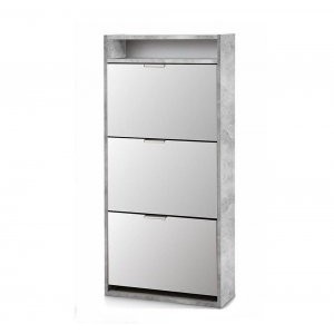 Обувница Комфорт К-3 Бетон / Белый