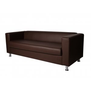 Офисный диван Милан 150 Sofa, искусственная кожа  Galaxy Dk. Brown