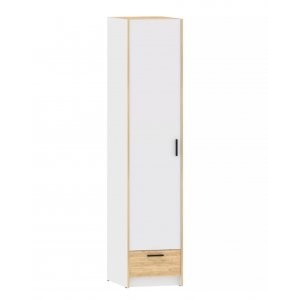Шкаф для одежды Оттавия НМ 011.20, Белый Фасадный/Дуб Крафт Золотой