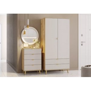 Прихожая Дакота Комплектация 1, Сантьяго софт/Дуб Делано