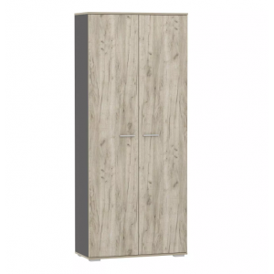 Шкаф для одежды Санти НМ 040.42, Антрацит/Дуб Крафт Серый/Антрацит