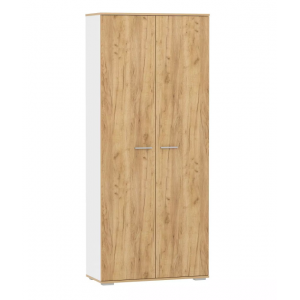 Шкаф для одежды Санти НМ 040.42, Белый Фасадный/Дуб Крафт Золотой
