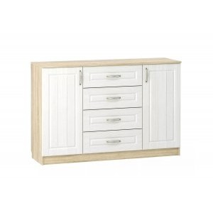 Тумба Оливия НМ 040.35 Х, Дуб Сонома/белое дерево