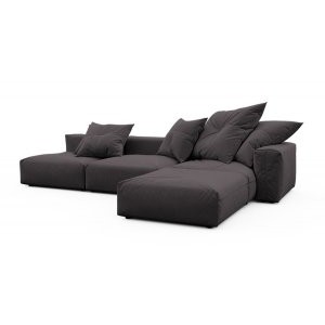 Модульный угловой диван с оттоманкой Фиджи большой Velutto 19
