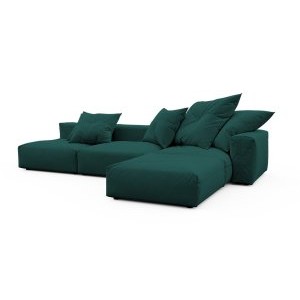 Модульный угловой диван с оттоманкой Фиджи большой Velutto 20