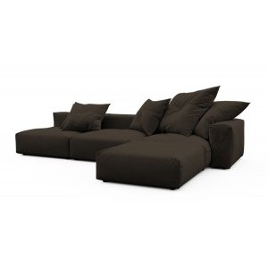 Модульный угловой диван с оттоманкой Фиджи большой Velutto 24