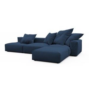 Модульный угловой диван с оттоманкой Фиджи большой Velutto 54